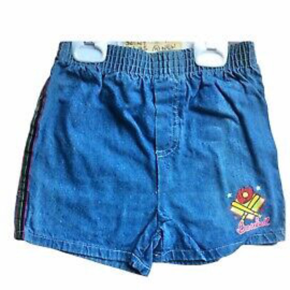 NWT Santa Fe Jean Co 4T Boys Baseball Jean Shorts NEW